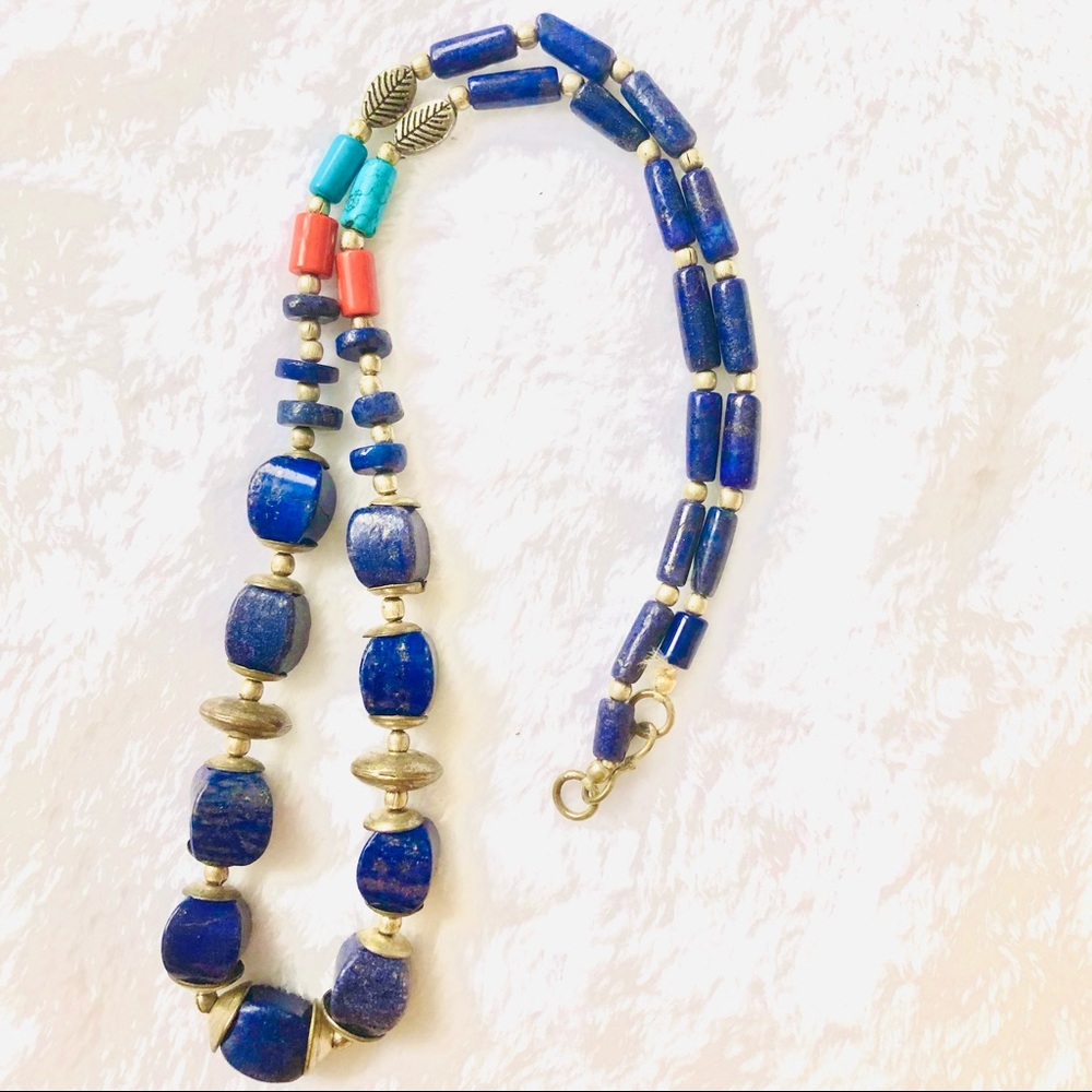 Lapis lazuli Statement necklace